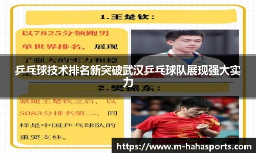 乒乓球技术排名新突破武汉乒乓球队展现强大实力